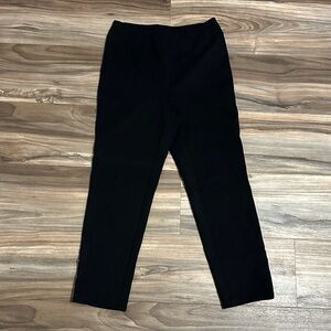 Frank Lyman Black Dress Pants Straight Leg Pull On Size 4 Rhinestone